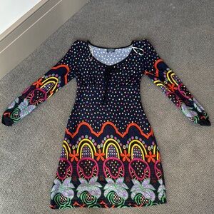 Colorful Patterned Women's Dress